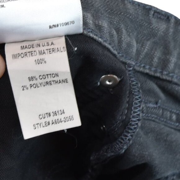 Agolde Faded Gray Jeans 32 Made in USA Stretch Modern Fit Denim Tapered - Picture 11 of 12